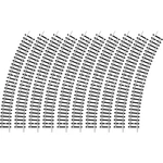 14910 koľaj N Minitrix zahnutá koľaj  30 ° 261.8 mm 10 ks