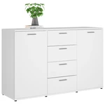 Sideboard White 47.2"x14"x29.5" Chipboard