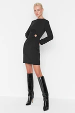 Trendyol Black Accessory Detailed Woven Dress