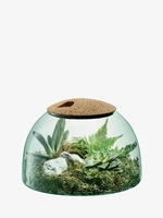 Decorațiune din sticlă, Canopy,  înălțime 16,5 cm, transparentă/ plută - LSA International