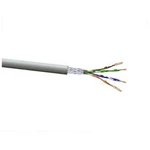 Ethernetový síťový kabel CAT 5e VOKA Kabelwerk 10258000, SF/FTP, 4 x 2 x 0.128 mm², šedá (RAL 7035), 100 m