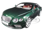 2016 Bentley Continental GT LHD Verdant Green 1/18 Diecast Model Car by Paragon Models