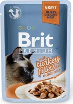 Brit Kapsička Prem Cat Delic Fillets In Gravy With Turkey 85g