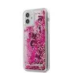 Tok Karl Lagerfeld Liquid Glitter Charms  iPhone 12 mini, pink