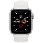 Apple Watch Series 5 GPS, 44mm Silver Aluminium Case with White Sport Band - S/M & M/L