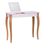 Ružový toaletný stolík so zrkadlom Ragaba Dressing Table, dĺžka 85 cm