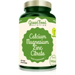 GreenFood Nutrition Calcium & Magnesium & Zinc Citrate kapsuly na podporu zdravia kostí, kĺbov a zubov 120 cps