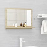 Bathroom Mirror Sonoma Oak 23.6"x4.1"x14.6" Chipboard