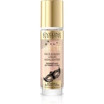 Eveline Cosmetics Variété tekutý rozjasňovač na tvár a telo odtieň 01 Sparkling Wine Gold 30 ml