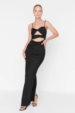 Trendyol Black Detailed Evening Dress