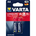 Batéria alkalická Varta Longlife Max Power AA, LR06, blistr 2ks (4706101412) tužkové batérie AA (LR6) • nenabíjacie • napätie 1,5 V • alkalické • vhod