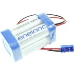 Akupack Ni-MH 4 AA s kabelem, se zástrčkou Panasonic eneloop Würfel F2x2 Graupner 124007, 1900 mAh, 4.8 V