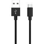 Ansmann #####USB-Kabel USB 2.0 #####USB-A Stecker, #####USB-Micro-B Stecker 2.00 m čierna hliníková zástrčka, krytie TPE