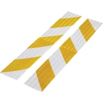 TOOLCRAFT RTS60/400-YL 1564044 Warning stripe RTS strieborná, žltá (d x š) 40 cm x 60 mm 1 sada