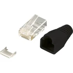 LogiLink MP0024 Konektor RJ45 CAT 6, nestienený MP0024 zástrčka, rovná  Počet pólov: 8P8C  čierna 100 ks