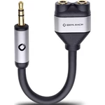 Oehlbach 60021 i-Connect J-AD jack audio Y adaptér [1x jack zástrčka 3,5 mm - 2x jack zásuvka 3,5 mm] čierna