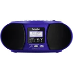 TechniSat DIGITRADIO 1990 CD-rádio DAB+, FM AUX, Bluetooth, CD, DAB+, UKW, USB  s USB nabíjačkou, funkcia alarmu modrá