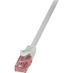 Síťový kabel RJ45 LogiLink CQ2012U, CAT 6, U/UTP, 25.00 cm, šedá