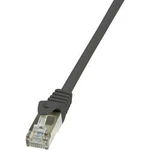 Síťový kabel RJ45 LogiLink CP1023S, CAT 5e, F/UTP, 0.50 m, černá