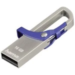 USB flash disk Hama FlashPen Hook-Style 123920, 16 GB, USB 2.0, modrá