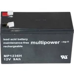 Olověný akumulátor multipower PB-12-9-6,35 MP1236H, 9 Ah, 12 V