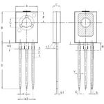 Tranzistor STMicroelectronics BD135, NPN, SOT-32, 1 A, 45 V