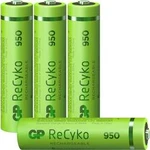 Akumulátor AAA Ni-MH GP Batteries ReCyko+ HR03, 950 mAh, 1.2 V, 4 ks