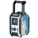 Odolné rádio Makita DMR115, AUX, Bluetooth, USB, tyrkysová, černá, stříbrná