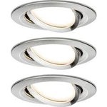 LED vestavné svítidlo Paulmann 92959, 18 W, N/A, sada 3 ks, železo (kartáčované)