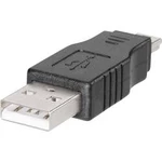 USB adapter zástrčka Typ A <=> zástrčka mini USB Typ B BKL Electronic 10120277, černý