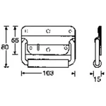 Rukojeť pro rack 3412, ocel