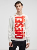 White Men's Diesel Sweatshirt