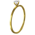 Surgical steel engagement ring in gold color