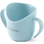 BabyOno Be Active Flow Ergonomic Training Cup hrnek s držadly Light Blue 120 ml