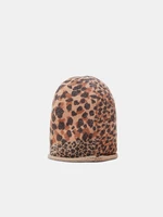 Desigual Animal Patch Gorro Čepice Hnědá