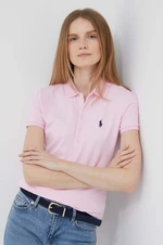 Polo tričko Ralph Lauren růžová barva, 211870245