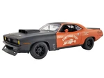 1970 Plymouth HEMI Barracuda Orange and Matt Black "Pork Chops Something Fishy" Limited Edition to 450 pieces Worldwide 1/18 Diecast Model Car by ACM