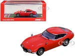 Toyota 2000GT (MF10) RHD (Right Hand Drive) Solar Red 1/64 Diecast Model Car by Inno Models