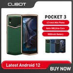 Cubot-Mini Smartphone, 4.5 ", Helio G85Octa-Core, NFC Cellphone, 4GB RAM, 64GB ROM, 3000mAh, 20MP Camera, Small Phone