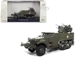 White M16 Multiple Gun Motor Carriage Olive Drab "United States Army" 1/43 Diecast Model by Militaria Die Cast