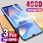 3PCS Screen Protector Hydrogel Film For OPPO A17 A57 A77 A97 A98 A58 A58x A78 A56s A17K A57E A57S A77S A1 A1x Protection Film