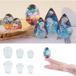 Epoxy Resin Moulds Resin Ornaments Molds Water Drop/Egg Shaped Resin Casting Mould Silicone Material Hand-Making Tools