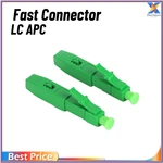 10pcs FTTH LC APC Single Mode Fiber Optic 2.0mm*3.0mm Fast Assembly LC APC Connector Adapter