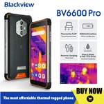 Blackview BV6600 Pro IP68 Rugged Mobile Phone Thermal Imaging Camera FLIR® Android 11 4GB+64GB 8580mAh NFC 4G Smartphone