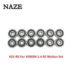 12Pcs 625RS 5*16*5 mm ABEC-7 High Quality Ball Bearing 625-2RS 3D Printer F695 2RS For VORON Mobius 2/3 3D Printer Motion Set