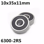 10Pcs 6300-2RS ball bearing 10x35x11 mm deep groove ball bearing High quality 6300RS 6300