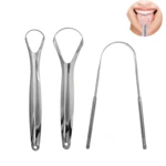 Tongue Scraper Professional Stainless Steel Tongue Scrapper Washable Tongue Scraper For Oral Hygiene Oral Care Cleaning Tool