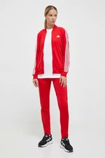 Tepláková súprava adidas dámska, červená farba, IJ8784