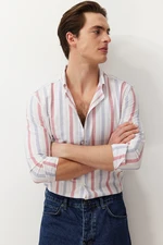 Trendyol Blue Striped Summer Shirt