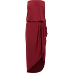 Women's Bandeau Dress Burgundy